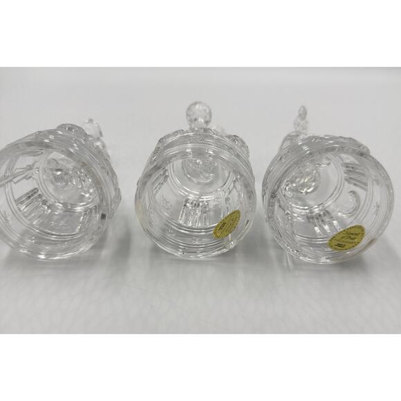 Princess House Crystal Figurines Moment of Pride Soccer Players 3pc Set